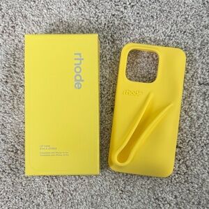 RHODE Yellow iPhone Case with Built-in Grip - iPhone 15 pro